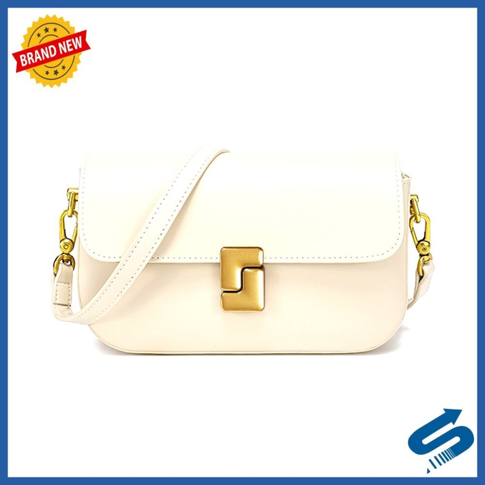 Small Leather Crossbody Bag with Removable Straps & Top Handle
